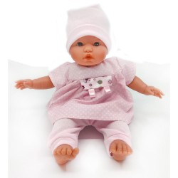 D'Nenes Κούκλα Μωρό Βινυλίου 'Ροζ Φόρεμα' 34 εκ.