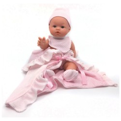 D'Nenes Κούκλα Μωρό Βινυλίου 'Σαλιάρα και κουβέρτα'' 34 εκ.