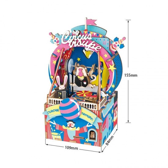 Robotime 3D Ξύλινη Κατασκευή - Μουσικό Κουτί &quot;DIY Music Box - AMD41 - Dream Series - Amusement Park&quot;