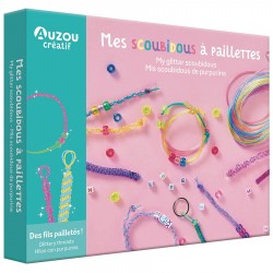 Auzou My Artistic Kit - Κατασκευή βραχιολιών Scoubidous με Glitter Auzou My Artistic Kit - Κατασκευή βραχιολιών Scoubidous με Glitter