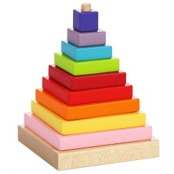 Cubika Ξύλινη Βάση Ταξινόμησης - Πυραμίδα - 17 εκατοστά
