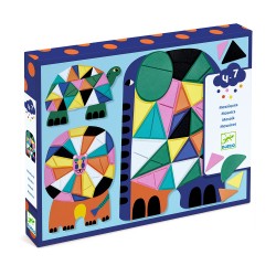 Djeco – Μωσαϊκό με επαναχρησιμοποιούμενα αυτοκόλλητα – Αφρική