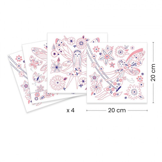 Djeco – Ζωγραφίζω εικόνα με μεταλλιζέ λεπτομέρειες – Φτερά