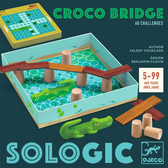 Djeco – Επιτραπέζιο παιχνίδι λογικής – Croco Bridge