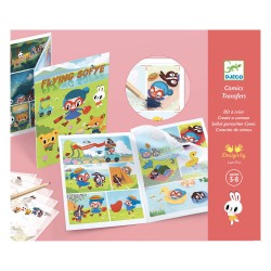 Djeco Δημιουργώ με χαλκομανίες comics Η ιπτάμενη Σόφη Djeco Δημιουργώ με χαλκομανίες comics Η ιπτάμενη Σόφη