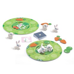 Djeco – Επιτραπέζιο παιχνίδι συλλογής με κάρτες – Λαγουδάκια και καρότα