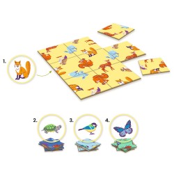 Djeco – Επιτραπέζιο παιχνίδι Λογικής παζλ – Ζωάκια