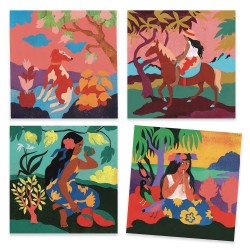 Djeco Inspired by - Ζωγραφική με ακουαρέλα - Gauguin - Πολυνησία