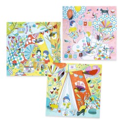 Djeco – Ζωγραφίζω και ανακαλύπτω την εικόνα – Δεντρόσπιτο