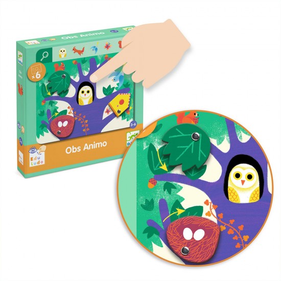 Djeco – Εκπαιδευτικό παιχνίδι παρατήρησης – Ζωάκια