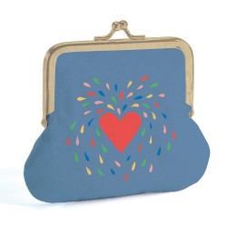 Djeco πορτοφόλι με ρετρό μεταλλικό κούμπωμα Πριγκίπισσα - καρδιά