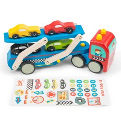 Le Toy Van Ξύλινο Φορτηγό Μεταφοράς Aγωνιστικών αυτοκινήτων - TV444