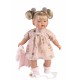 Llorens Κούκλα Μωρό - Ξανθιά με ροζ Φόρεμα και Ζακέτα - Aitana - 33εκ.