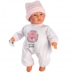 Llorens Κούκλα Μωρό με Ροζ Σκούφο - Cuquito - 30εκ.
