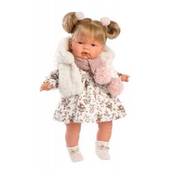 Llorens Κούκλα Μωρό - Ξανθιά με γούνα εκρού - Νεράιδες - Joelle Weepy - 38εκ.