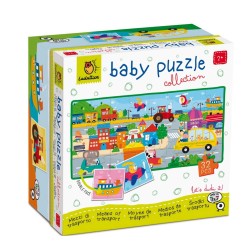 Ludattica Baby Puzzle - Παζλ διπλής όψης - Μέσα μεταφοράς Ludattica Baby Puzzle - Παζλ διπλής όψης - Μέσα μεταφοράς