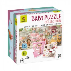 Ludattica Baby Puzzle - Παζλ διπλής όψης για μωρά - Πόλη