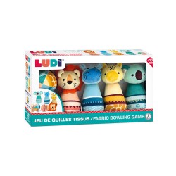 Ludi Μπόουλινγκ υφασμάτινο 4 Ζωάκια Ζούγκλας Ludi Μπόουλινγκ υφασμάτινο 4 Ζωάκια Ζούγκλας