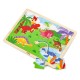 Viga Toys – Ξύλινο Παζλ με 24 κομμάτια – Δεινόσαυροι