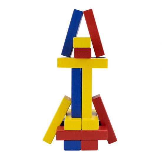 Viga Toys – Ξύλινος Πύργος Ισορροπίας με χρώματα & ζάρια