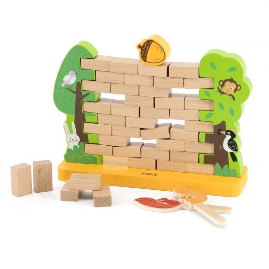 Viga Toys – Επιτραπέζιο παιχνίδι – Ο τοίχος και ο σκανδαλιάρης σκίουρος